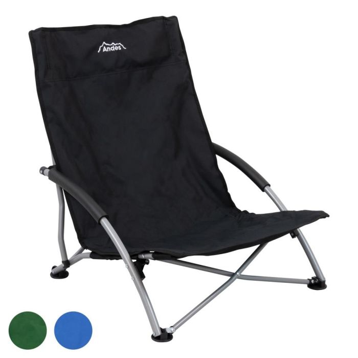 Andes Low Folding Beach/Fishing/Camping Deck Chair Outdoor Garden