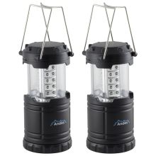 2 x Andes LED Collapsible Camping Tent Light Portable Fishing Lantern Lamp