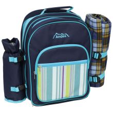 Andes 2 Person Deluxe Picnic Set Hamper Backpack/Rucksack With Cool Bag