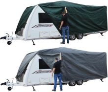 Andes Heavy Duty Deluxe Breathable Waterproof Caravan Cover All Sizes 12 - 25FT