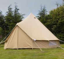 Andes 3m 100% Cotton Canvas Bell Tent With Heavy Duty ZIG Groundsheet