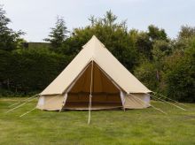 Andes 5m 100% Cotton Canvas Bell Tent With Heavy Duty ZIG Groundsheet