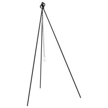 Andes Dutch Oven Steel Tripod with Hanging Chain & Hook, Camping/Travel Cookware