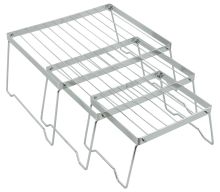 Andes Stainless Steel Camping/Travel Grill Racks, Portable Folding BBQ Stand