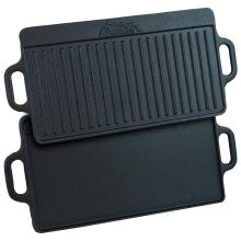Andes Cast Iron Double Sided Grill Pan