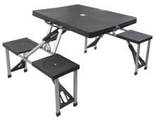 Andes Plastic Folding Table & Chair Picnic Set